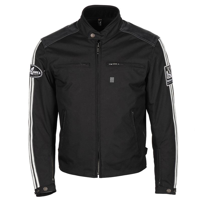 [2021060 NO S] Helstons ACE Tissu-Cuir black (S)