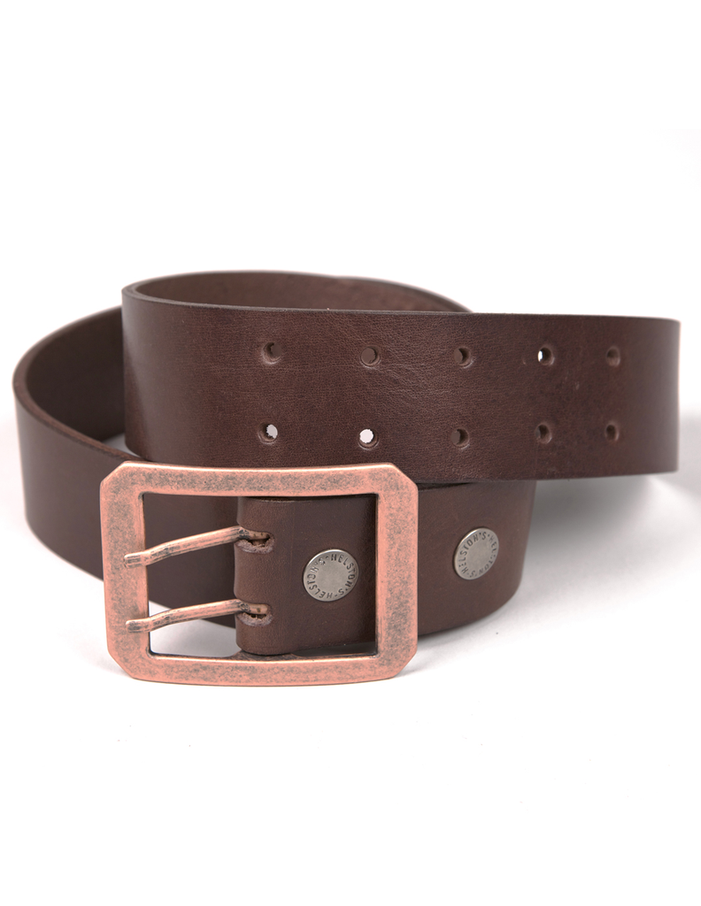 [20180089 M 105] Helstons BELT (DOUBLE D) Leather brown (105)