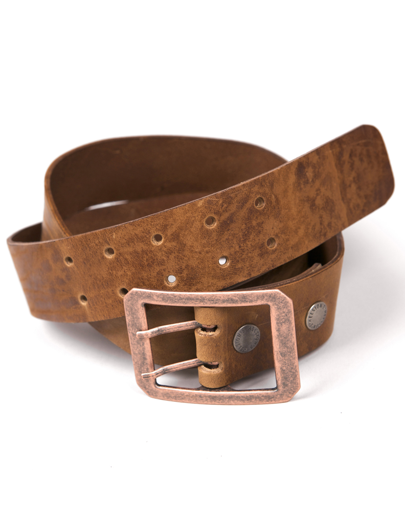 [20180089 T 105] Helstons BELT (DOUBLE D) Leather tan (105)
