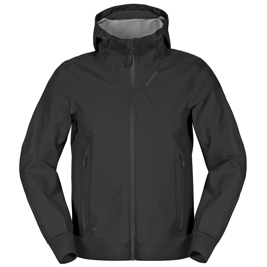 [D293-026-S] Spidi Hoodie Shell Black (S)
