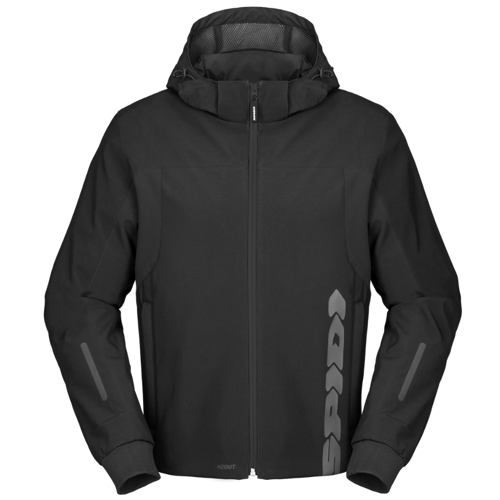 [D299-172-S] Spidi Hoodie H2Out II Black/Anthracite (S)