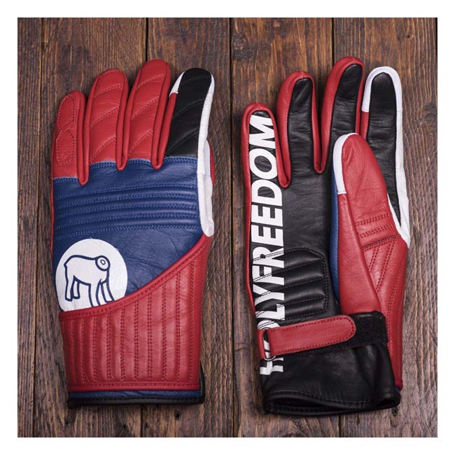 [HOLY-FLAT L] Holy Freedom FLAT TRACK GLOVES red (L)
