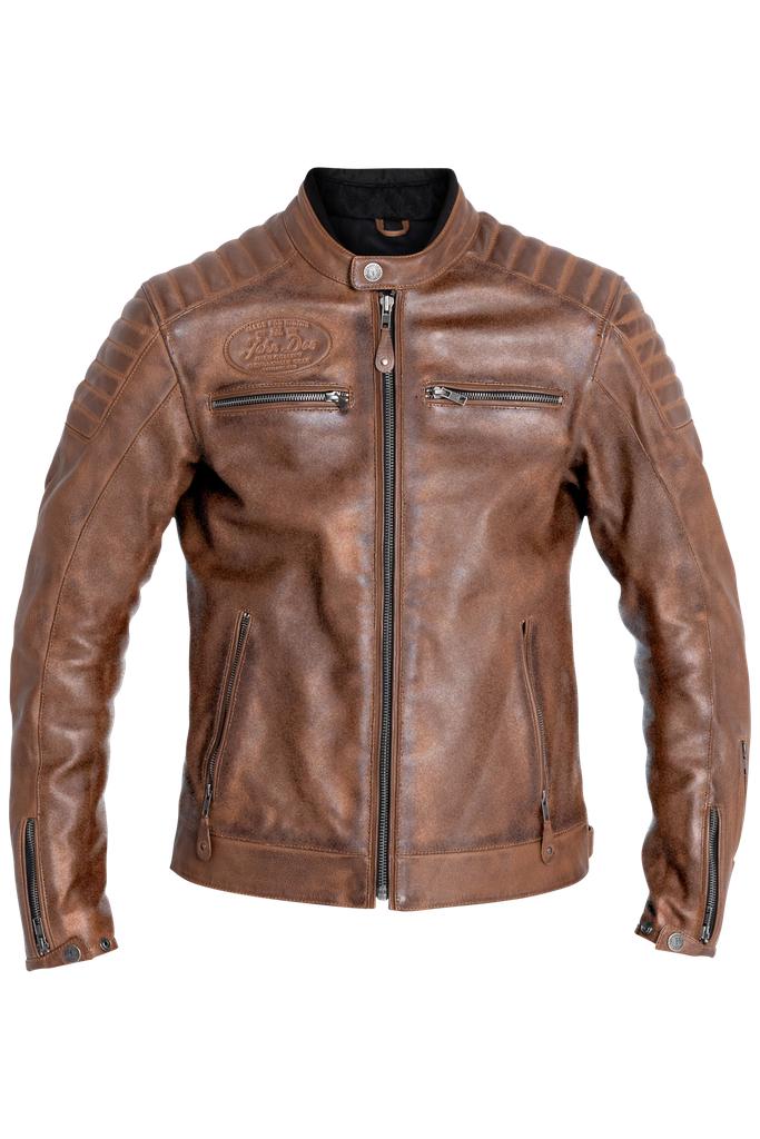 [JLE6005-S] John Doe Leather Jacket Dexter Brown (S)
