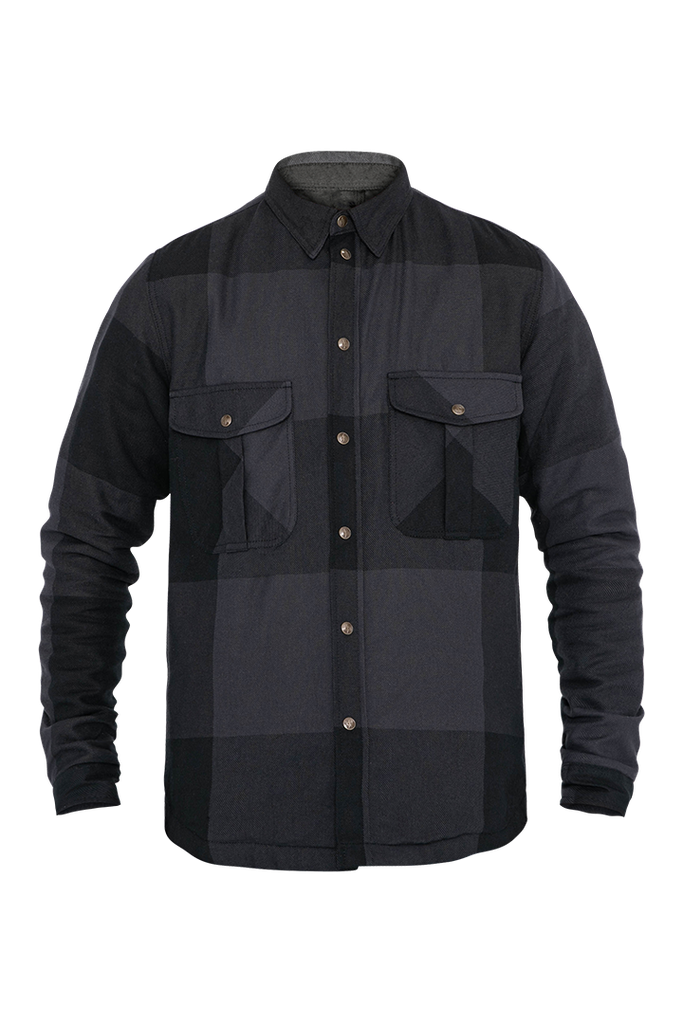 [JDL5015-XS] John Doe Motoshirt Grey/Black Big Block (XS)