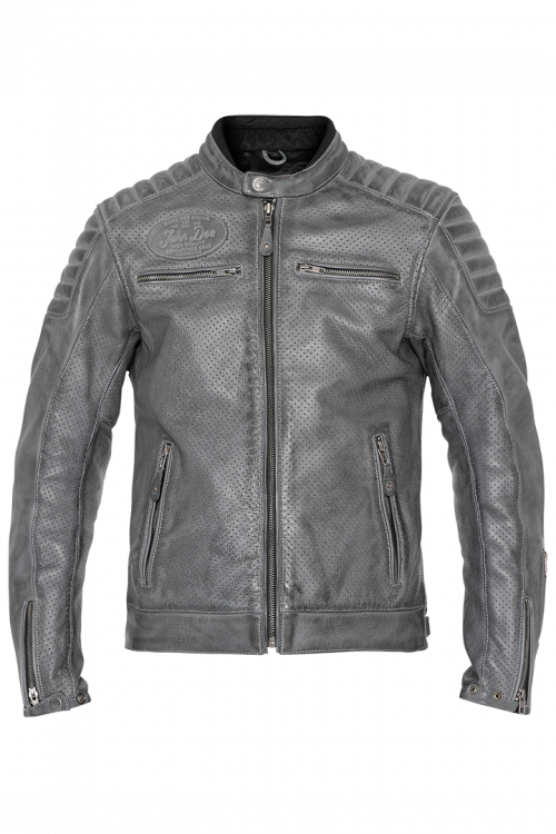 [JLE6010-S] John Doe Leather Jacket Storm Grey (S)