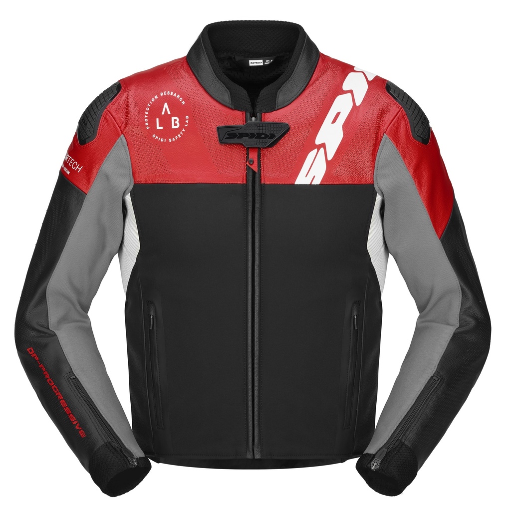 [P230-014-46] Spidi Dp Progressive Hybrid Perforated Red (46)