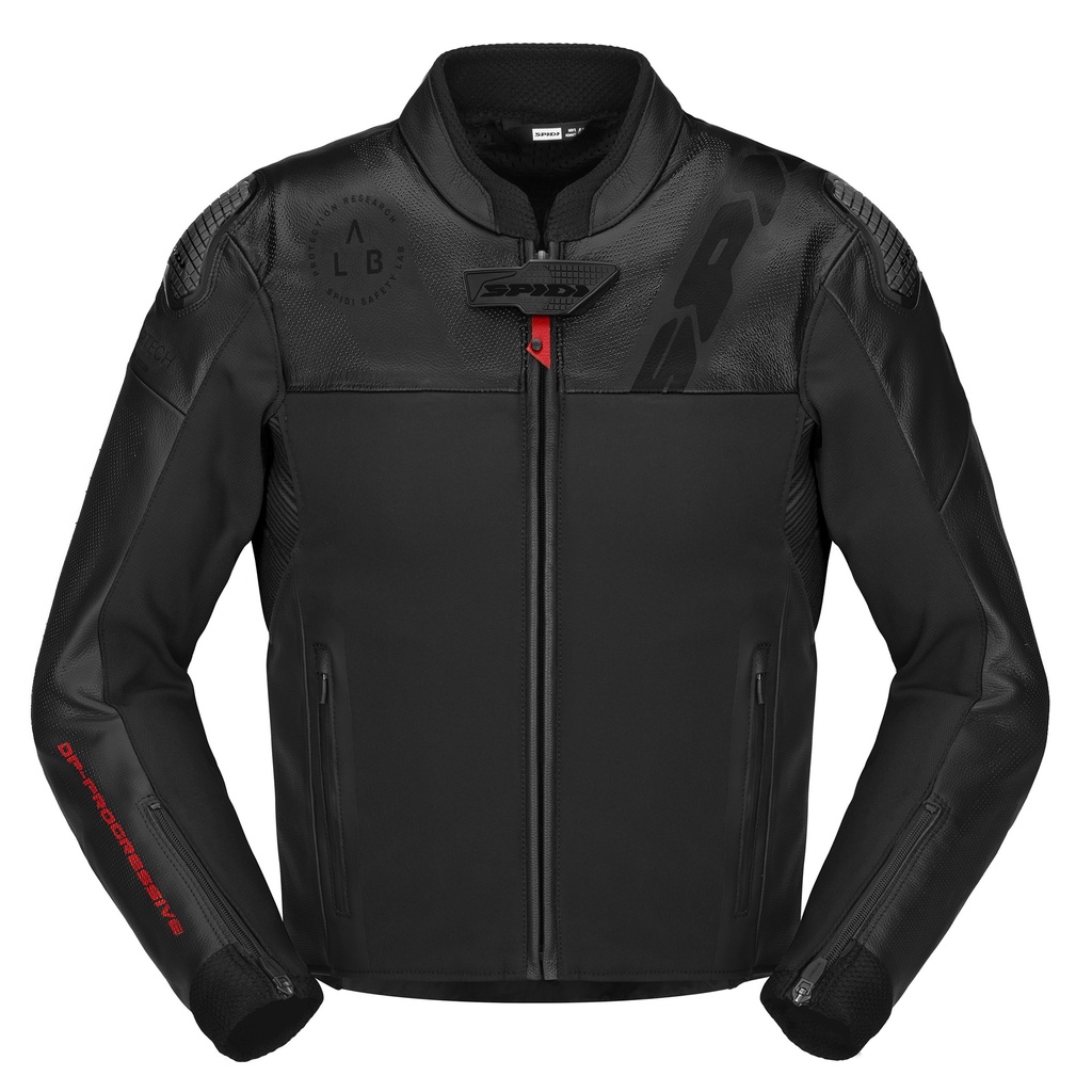 [P230-026-46] Spidi Dp Progressive Hybrid Perforated Black (46)