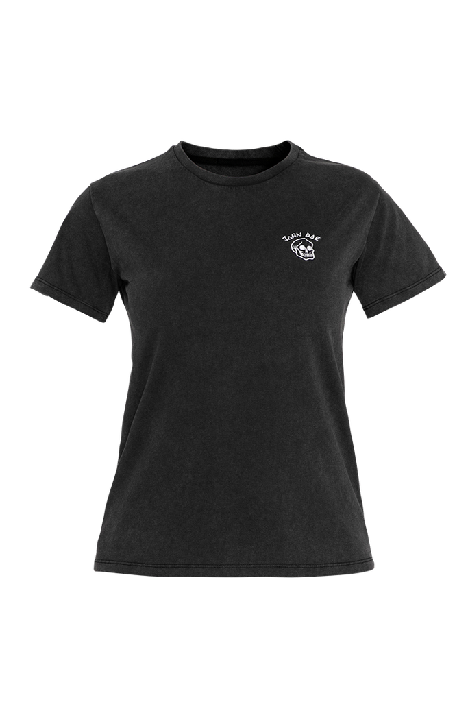 [JDS6405-XS] John Doe T-Shirt Women Live Fast Skull Fade Out Black / Emroidery (XS)