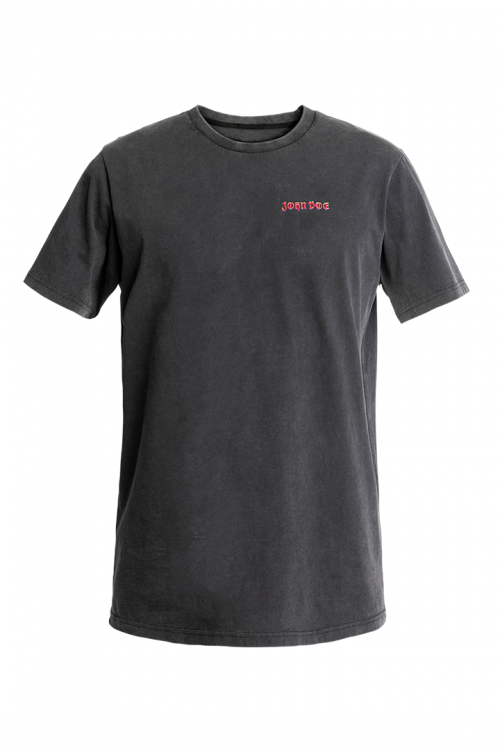 John Doe T-Shirt Snake On Fire Fade Out Black