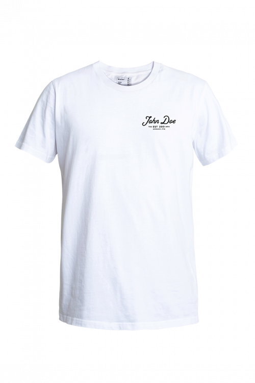[JDS7050-S] John Doe T-Shirt JD Lettering White (S)
