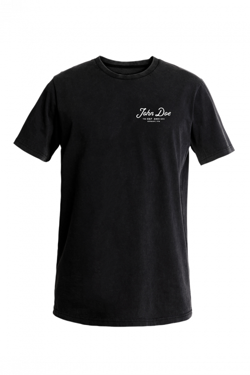 [JDS7055-S] John Doe T-Shirt JD Lettering Black (S)