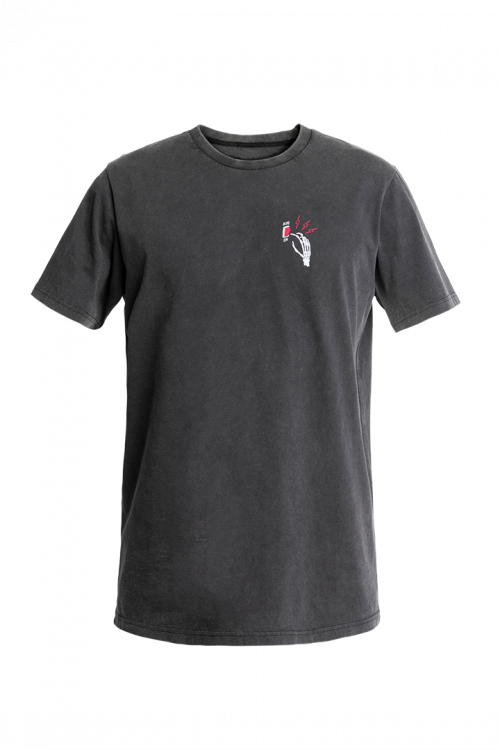 [JDS7075-S] John Doe T-Shirt Ride On Fade Out Black (S)