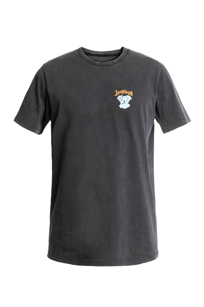 [JDS7085-S] John Doe T-Shirt Eagle Fade Out Black (S)