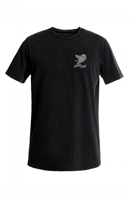 John Doe T-Shirt Snake II Black
