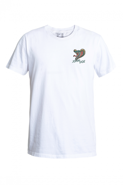 [JDS7120-S] John Doe T-Shirt Snake II White (S)
