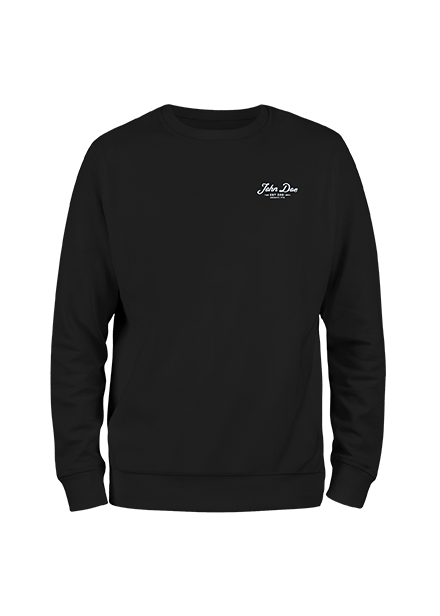 [JDS3007-S] John Doe Sweater Lettering Black (S)