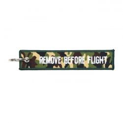 MCS Remove Before Flight Camo Keyring