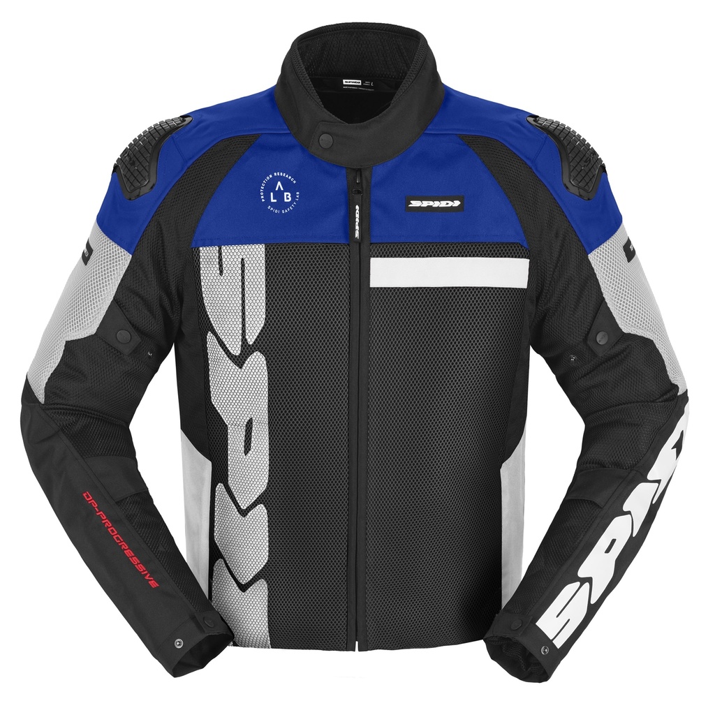 [T293-068-S] Spidi Progressive Net Windout White/Light Blu (S)