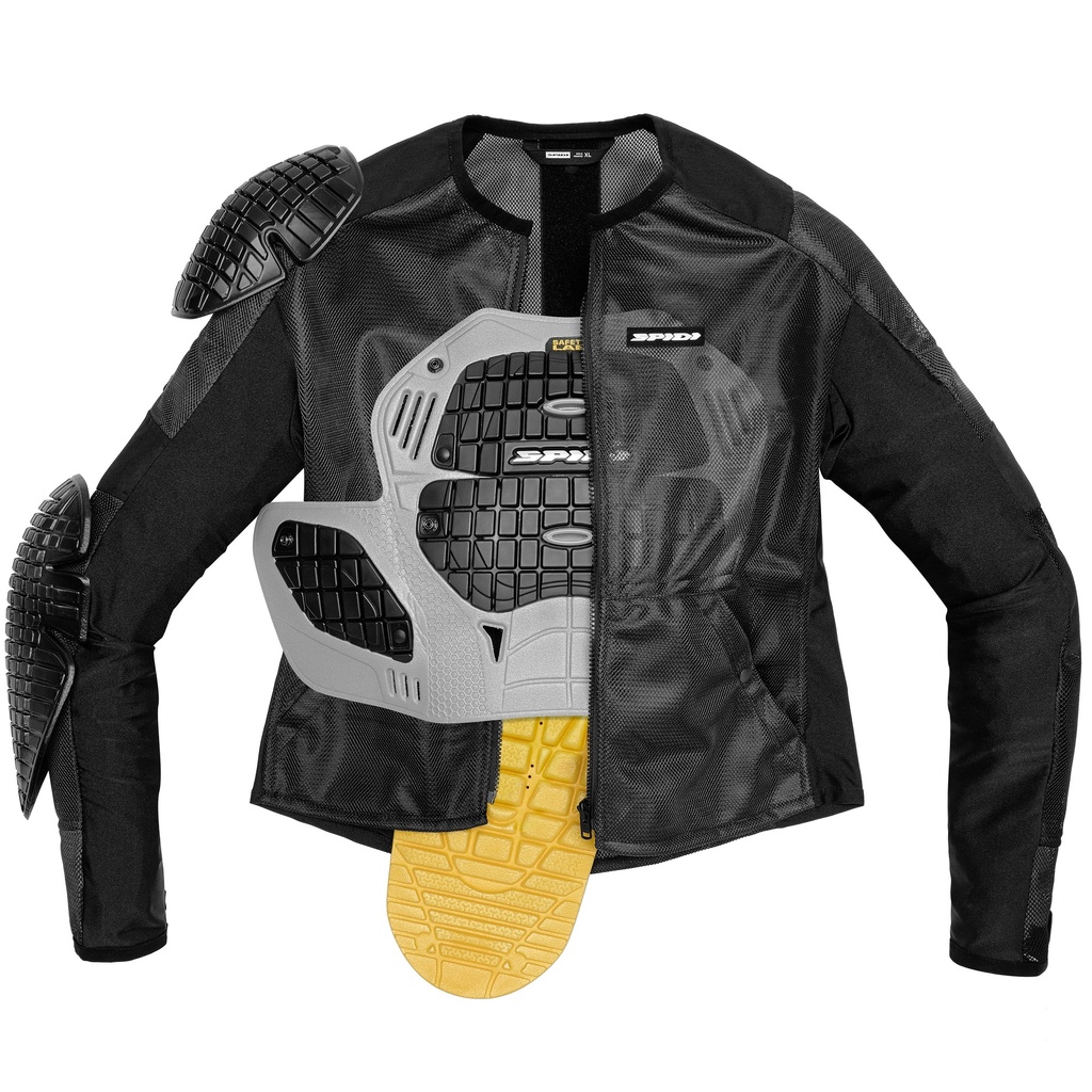 [T295-026-S] Spidi Base-1 Armor Black (S)