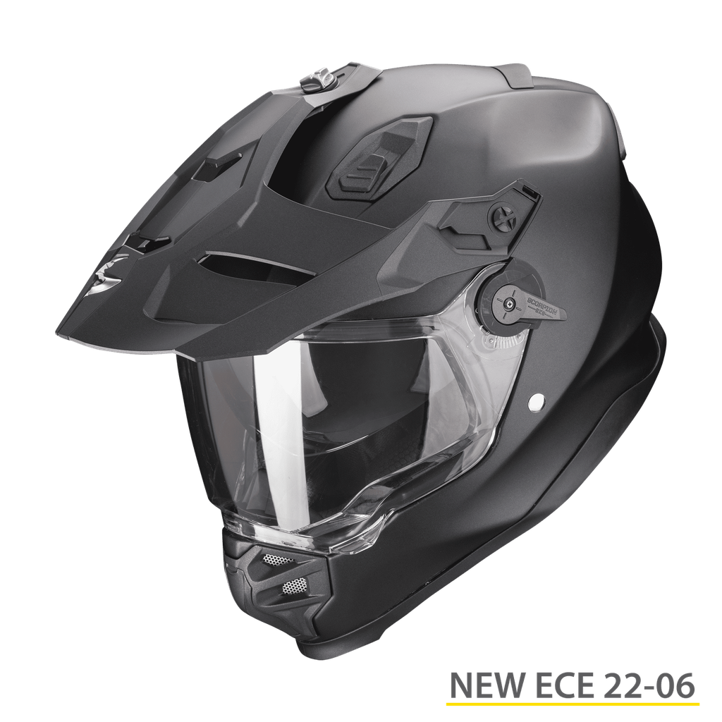[184-100-285-02] Scorpion Adf-9000 Air Solid Matt Pearl Black (XS)