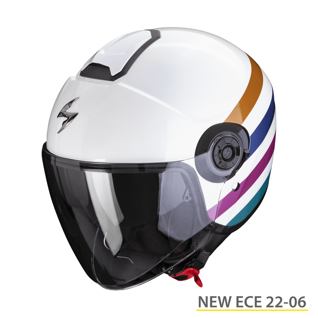 [183-423-317-01] Scorpion EXO-CITY II BEE White-Green-Gold (XXS)