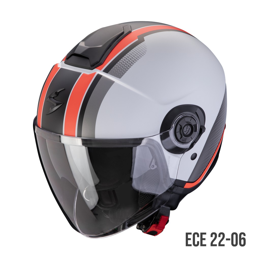 [183-460-318-02] Scorpion Exo-City II Vel Matt Grey-Red (XS)