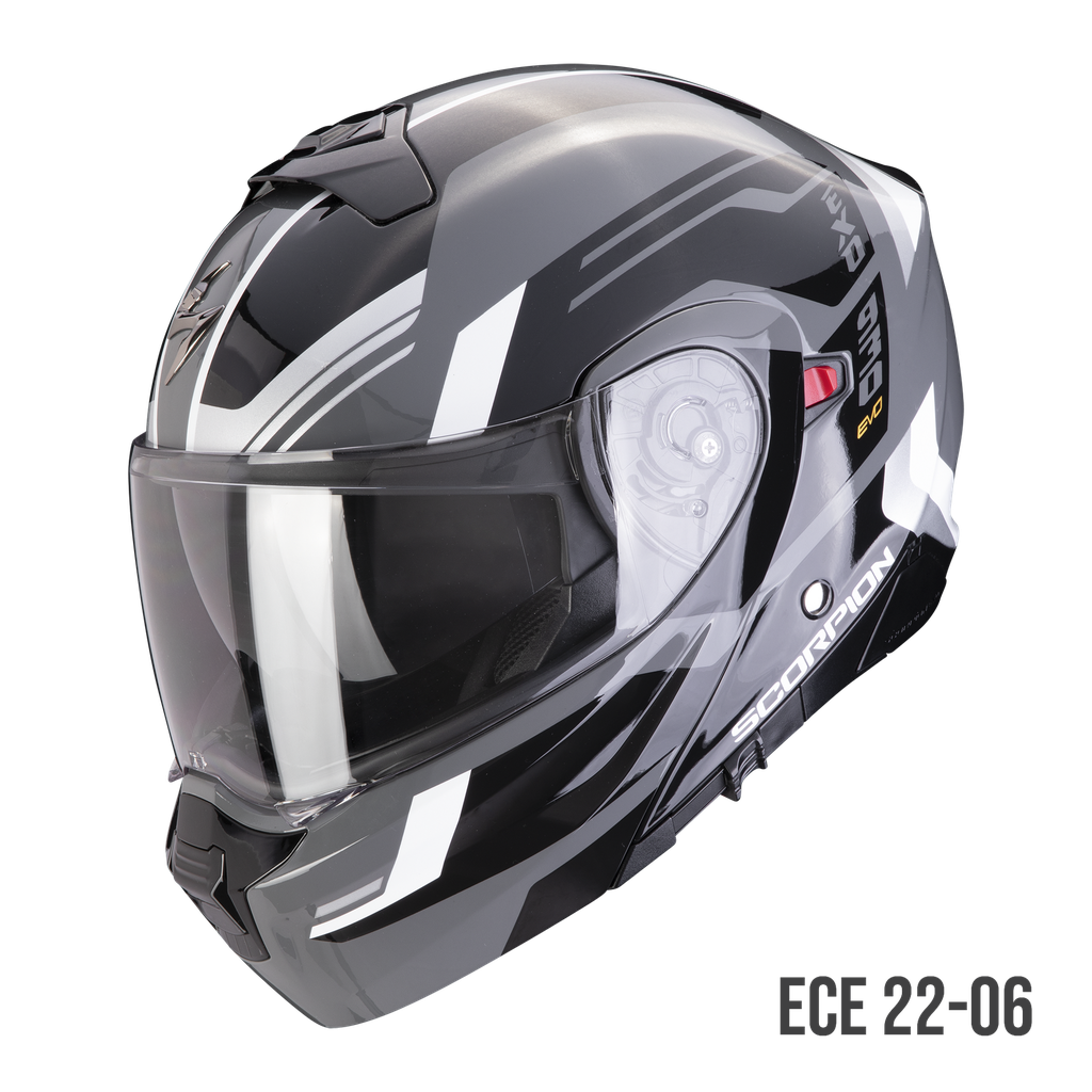 [194-428-176-02] Scorpion EXO-930 EVO SIKON Grey-Black-White (XS)