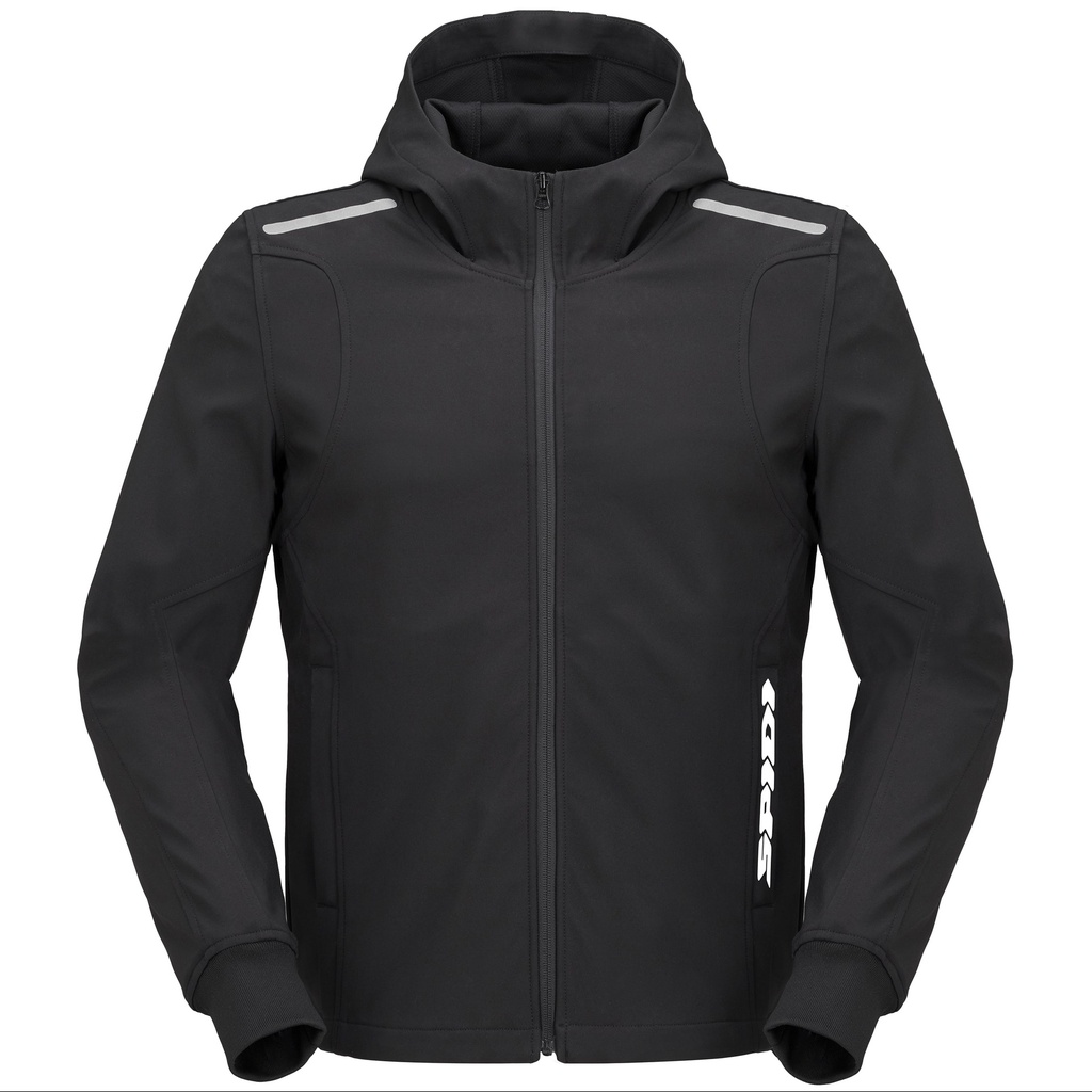 [T327-026-S] Spidi Hoodie Armor Light Black (S)