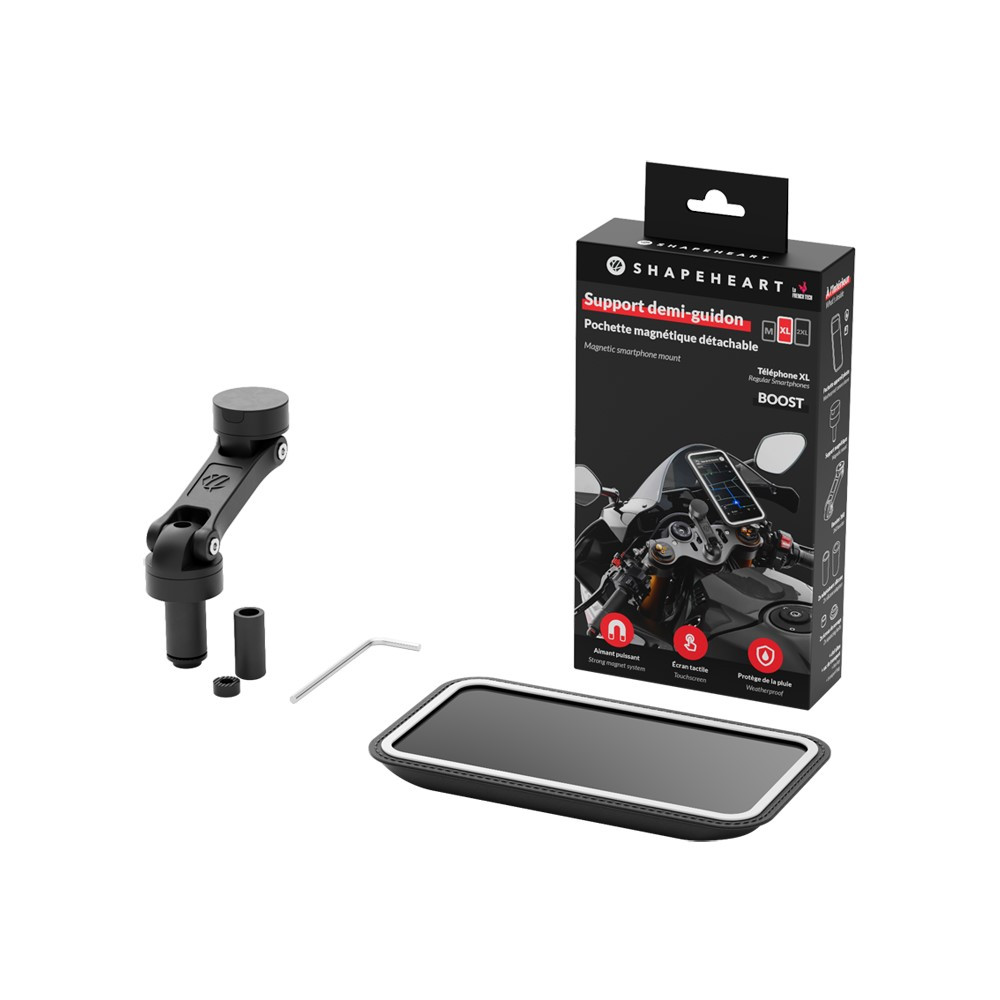Shapeheart Soporte Smartphone Universal Magnética Moto Stem Boost Xxl