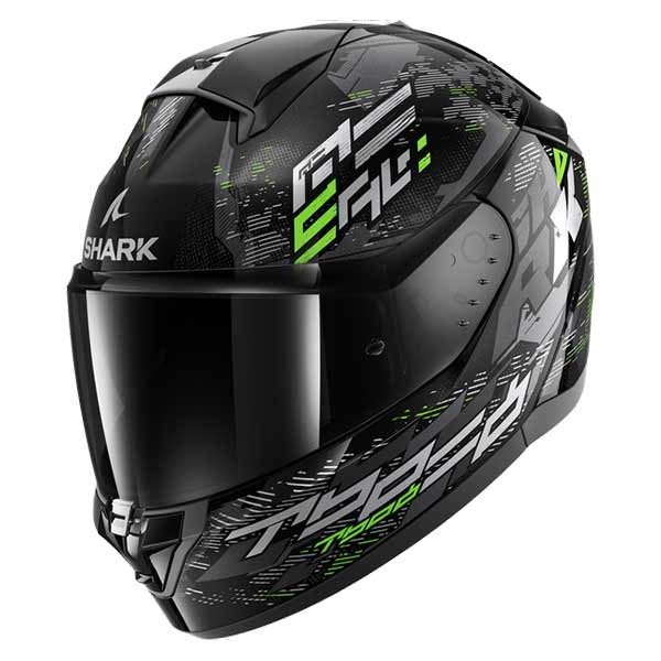[HE1109EKSGXS] Shark Ridill 2 Molokai Black Silver Green (XS)