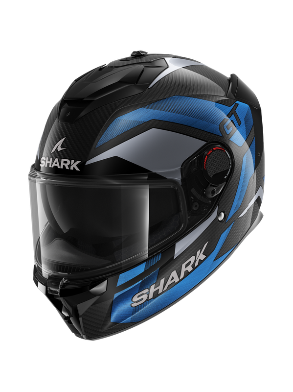 [HE1355EDBUXS] Shark Spartan Gt Pro Ritmo Carbon Carbon Blue Chrom (XS)