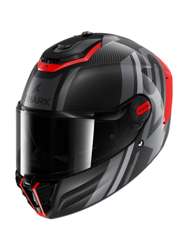 [HE8155EDOSXS] Shark SPARTAN RS CARBON SHAWN Carbon Orange Silver (XS)