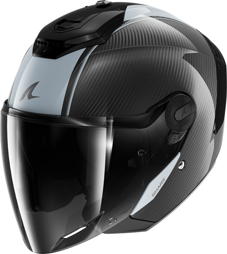 [HE8200EDSDXS] Shark RS JET CARBON BLANK Carbon Silver Carbon (XS)