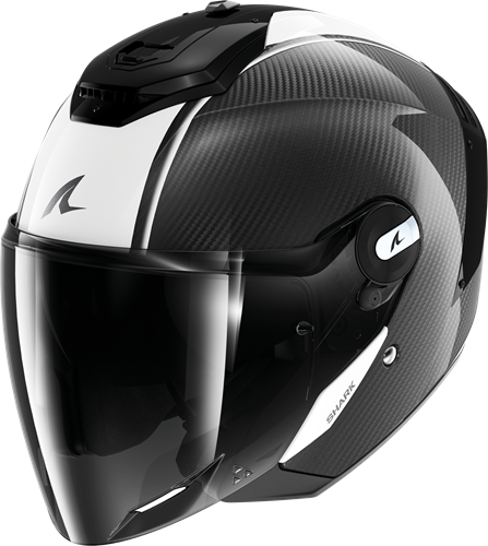 [HE8200EDWKXS] Shark RS JET CARBON BLANK Carbon White Black (XS)