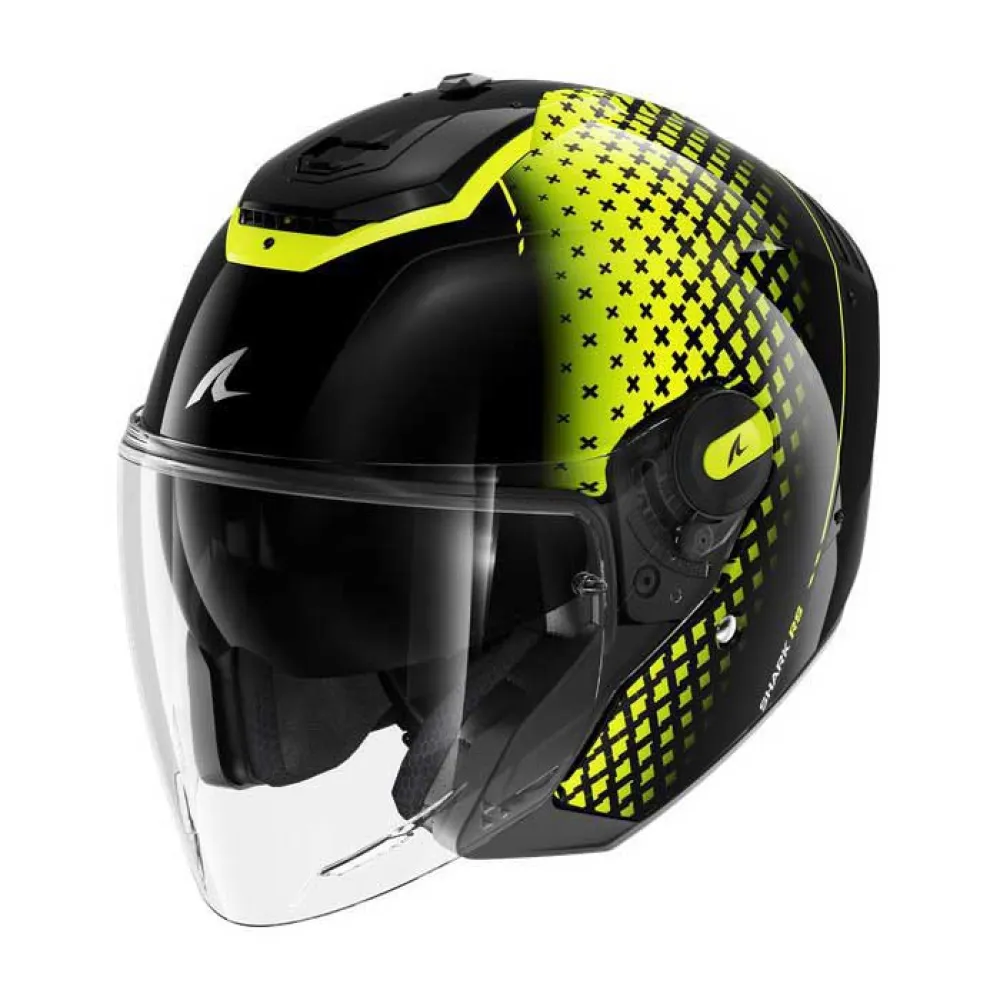 [HE8260EKYSXS] Shark RS JET STRIDE Black Yellow Silver (XS)