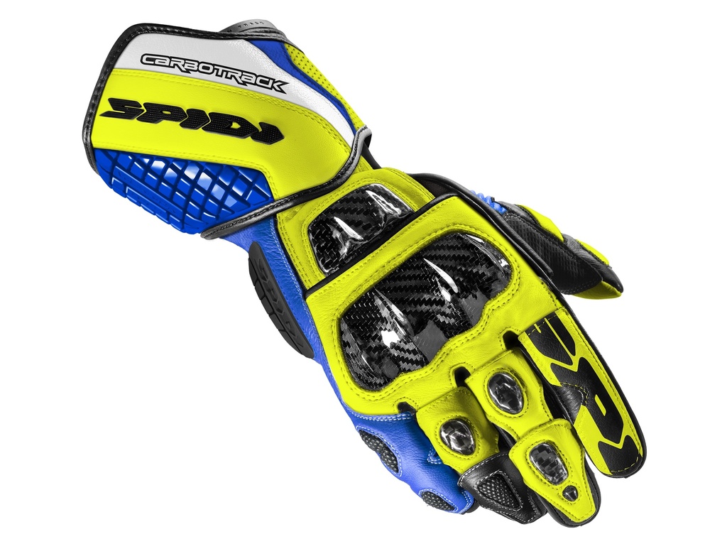 [A203-477-S] Spidi Carbo Track Evo Blue/Yellow (S)