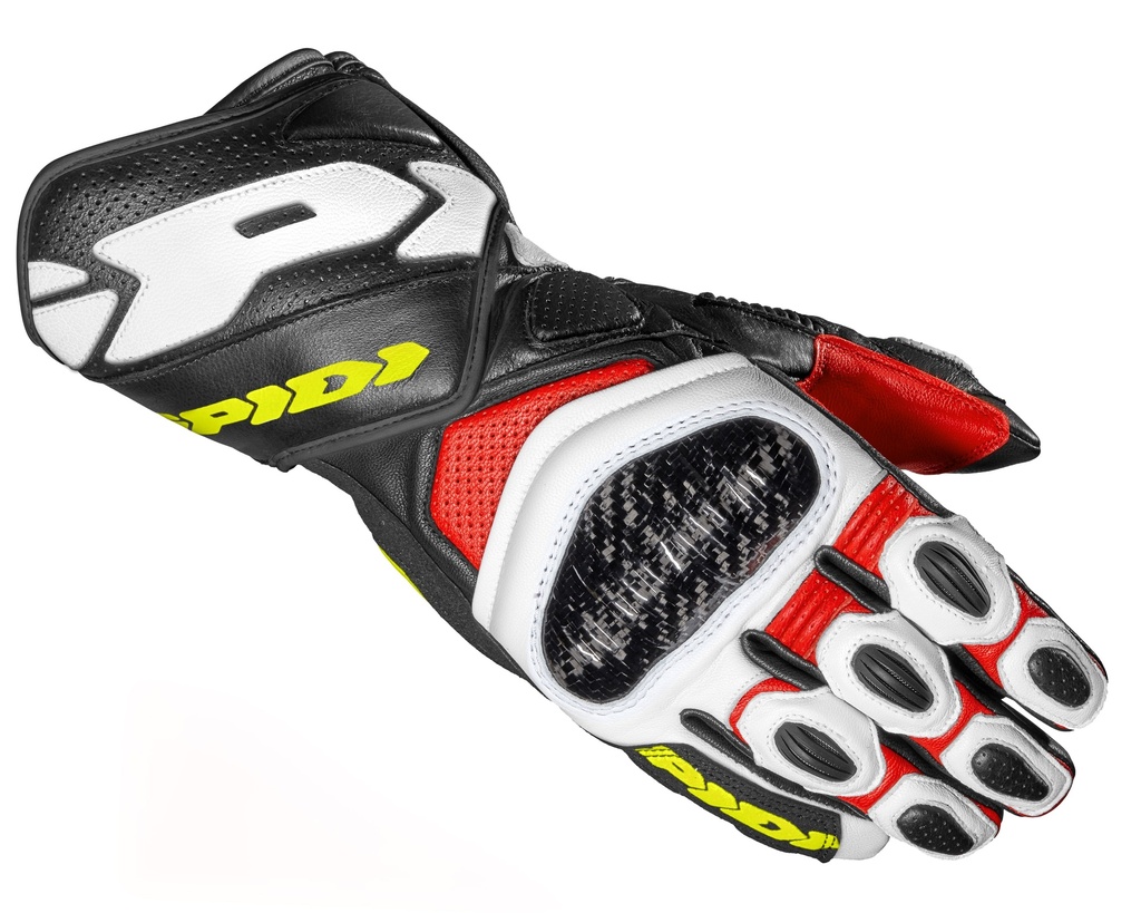 [A210-088-S] Spidi Carbo 7 Red/Yellow Fluorescent (S)