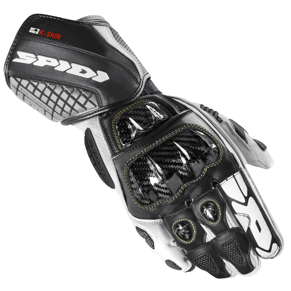 [A216-011-S] Spidi Carbo Kangaroo Black/White (S)