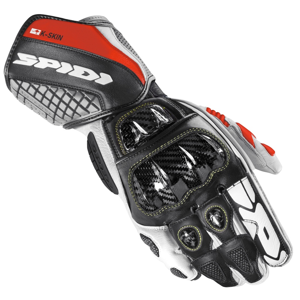 [A216-021-S] Spidi Carbo Kangaroo Black/Red (S)