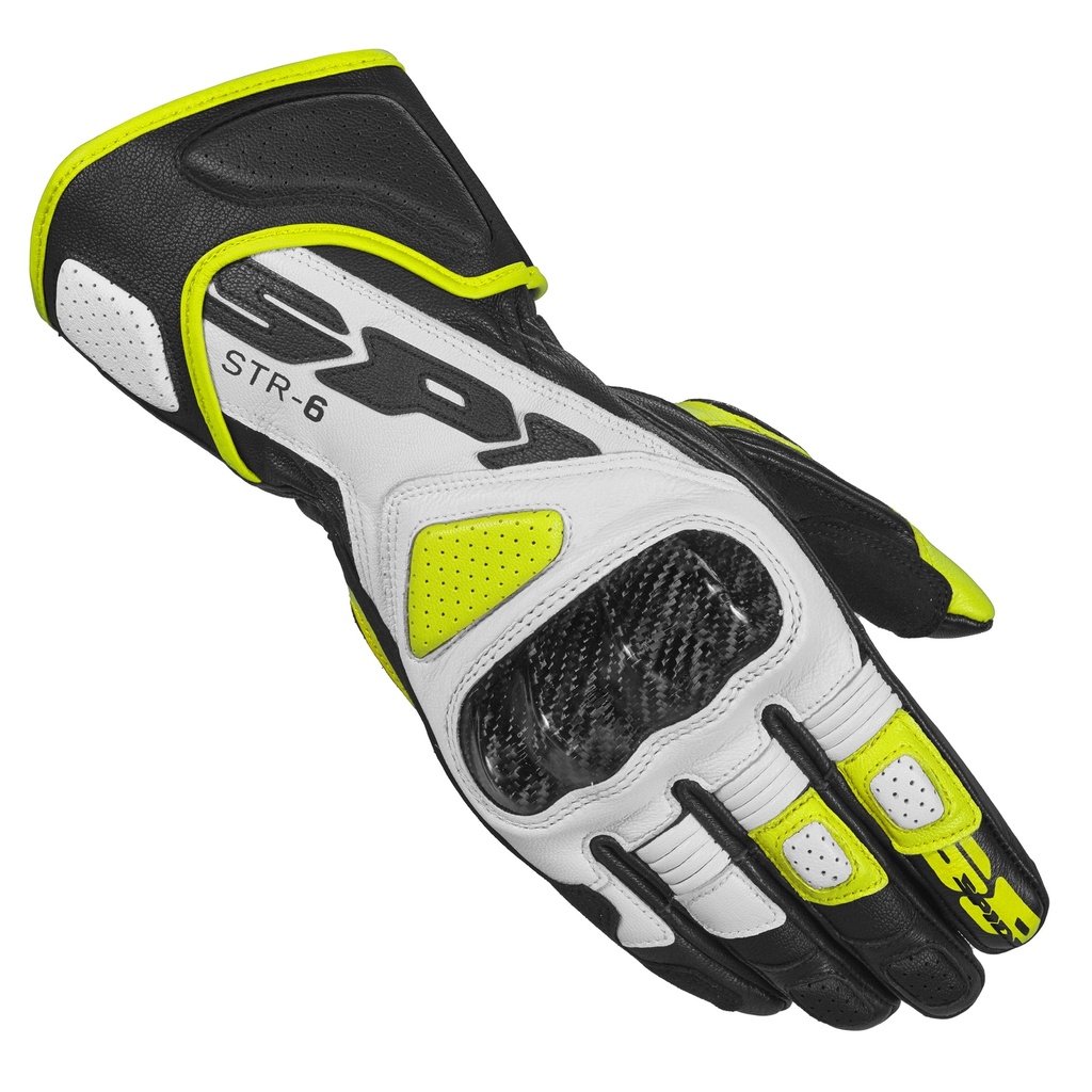 [A221-394-S] Spidi Str-6 Black/Fluorescente Yellow (S)