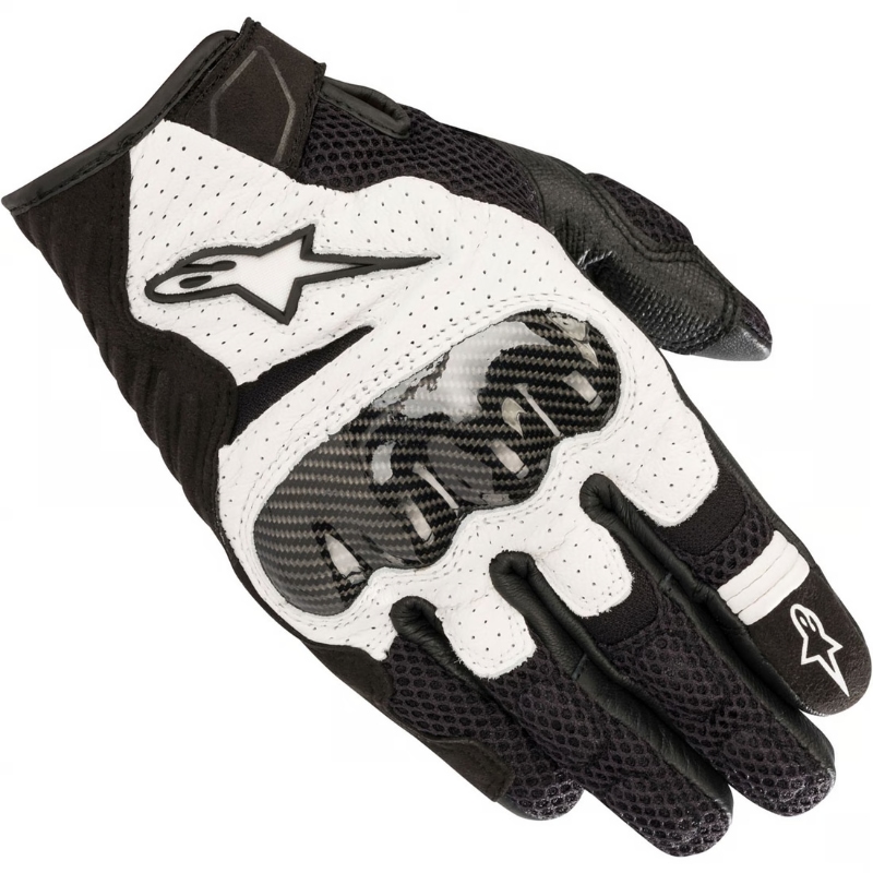 [3570518-12-S] Alpinestars Smx-1 Air V2 Gloves Black White (S)
