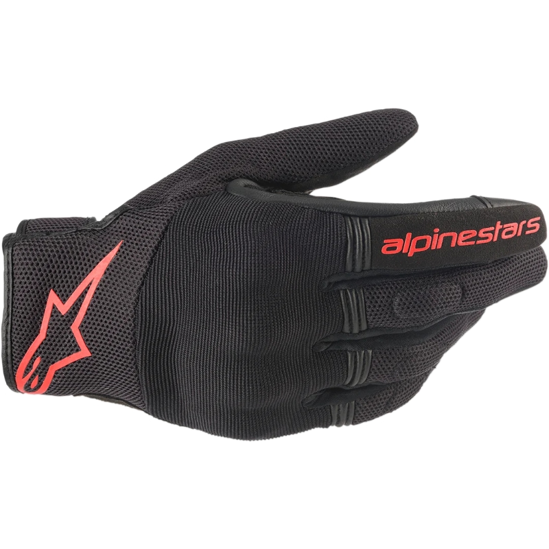 [3568420-1030-S] Alpinestars Copper Gloves Black Red Fluo (S)