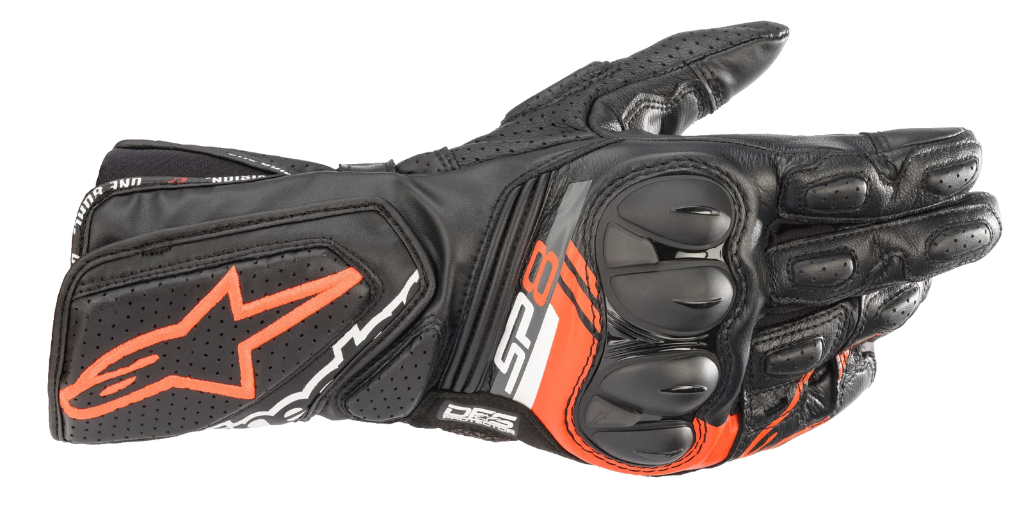 [3558321-1030-S] Alpinestars Sp-8 V3 Gloves Black Red Fluo (S)