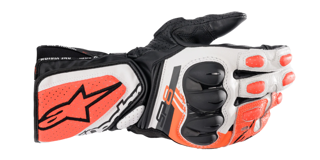 [3558321-1231-S] Alpinestars Sp-8 V3 Gloves Black White Red Fluo (S)