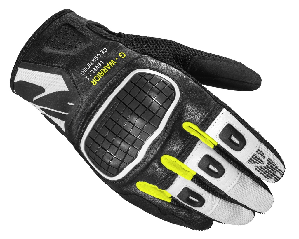 [B94-394-S] Spidi G-Warrior Black/Fluorescente Yellow (S)
