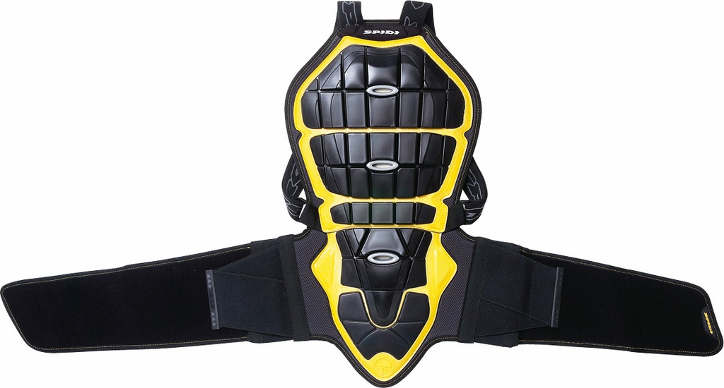 [Z116-016-M] Spidi BACK WARRIOR 160/170 Black/Yellow (M)