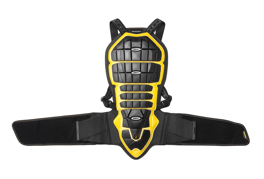 [Z118-016-M] Spidi BACK WARRIOR 180/195 Black/Yellow (M)