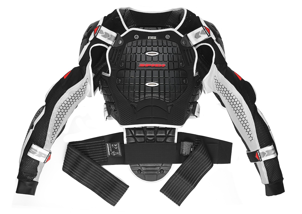 [Z166-011-M] Spidi Warrior Jacket Black/White (M)