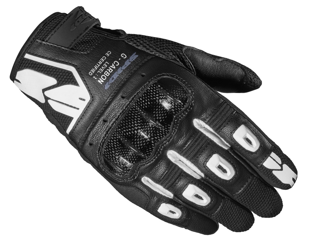 [C88-011-S] Spidi G-Carbon Black/White (S)