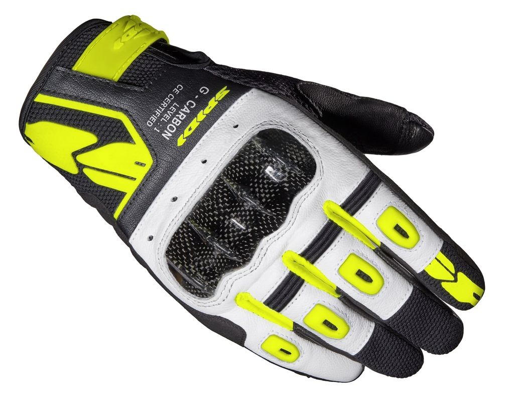 [C88-394-S] Spidi G-Carbon Black/Fluorescente Yellow (S)